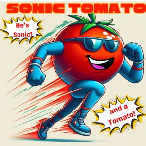 He's Sonic! And a Tomato!